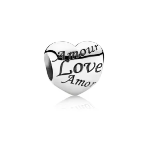 Charm en plata de ley Leguaje del amor PANDORA (imagen para) Charm en plata de ley Leguaje del amor PANDORA