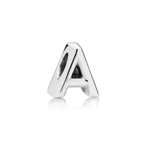 Charm en plata de ley Letra A - PANDORA (imagen para) Charm en plata de ley Letra A - PANDORA