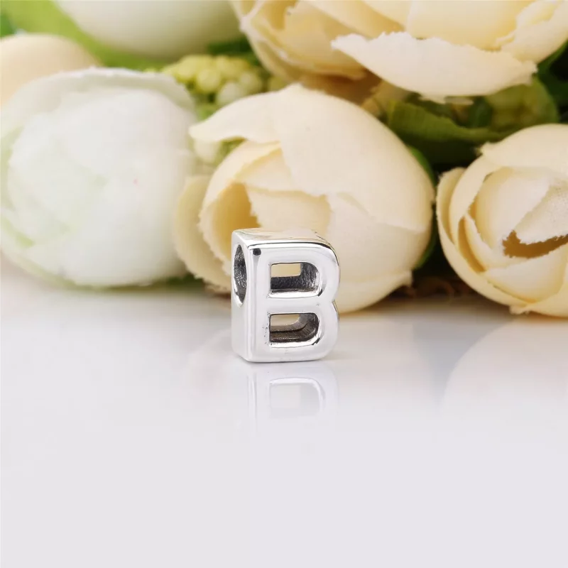 (imagen para) Charm en plata de ley Letra B - PANDORA - Ver 2