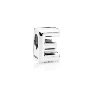 Charm en plata de ley Letra E - PANDORA (imagen para) Charm en plata de ley Letra E - PANDORA