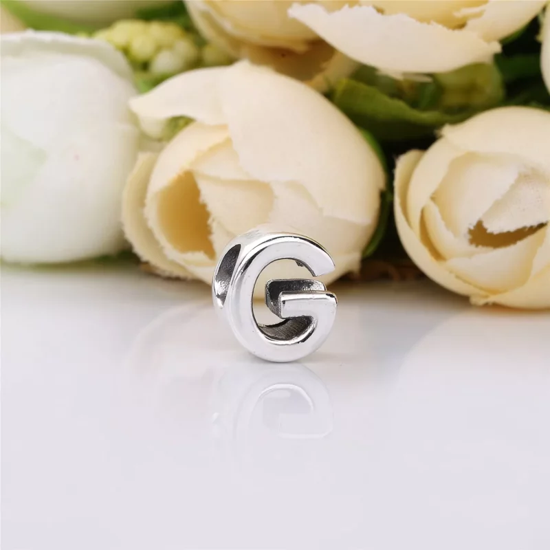 (imagen para) Charm en plata de ley Letra G - PANDORA - Ver 2