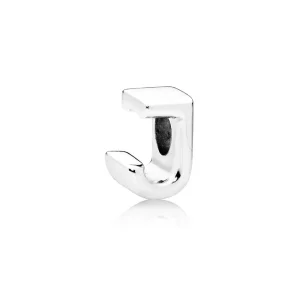 (imagen para) Charm en plata de ley Letra J - PANDORA