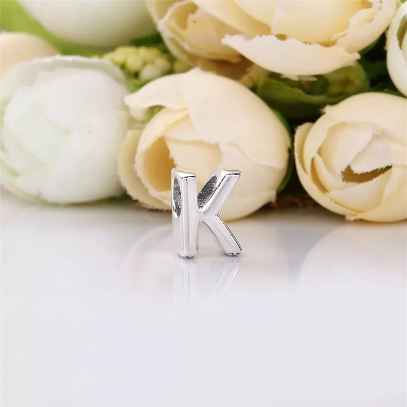 (imagen para) Charm en plata de ley Letra K - PANDORA - Ver 2