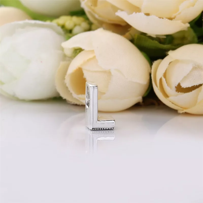 (imagen para) Charm en plata de ley Letra L - PANDORA - Ver 2