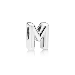 Charm en plata de ley Letra M - PANDORA (imagen para) Charm en plata de ley Letra M - PANDORA