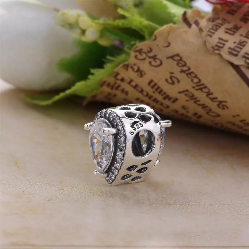 (imagen para) Charm en plata de ley L&aacute;grima Radiante - PANDORA - Ver 4