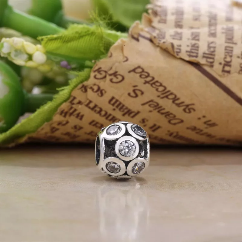 (imagen para) Charm en plata de ley Luces Tachonadas PANDORA - Ver 3