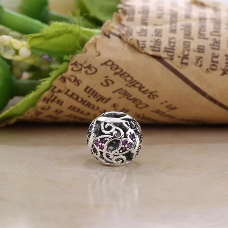 (imagen para) Charm en plata de ley Mariposa calado PANDORA - Ver 3