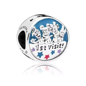 (imagen para) Charm en plata de ley Mickey Mouse y sus amigos "1ª visita" PANDORA
