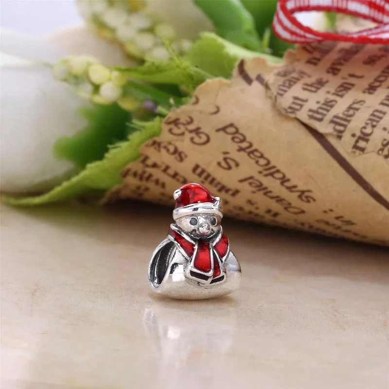 (imagen para) Charm en plata de ley Monigote de nieve PANDORA - Ver 2