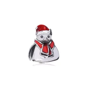 Charm en plata de ley Monigote de nieve PANDORA (imagen para) Charm en plata de ley Monigote de nieve PANDORA