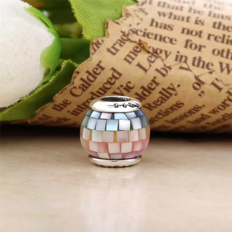 (imagen para) Charm en plata de ley Mosaico Multicolor - PANDORA - Ver 3