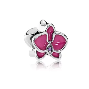 Charm en plata de ley Orquídea - PANDORA (imagen para) Charm en plata de ley Orquídea - PANDORA