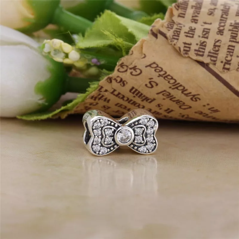 (imagen para) Charm en plata de ley Pajarita PANDORA - Ver 2