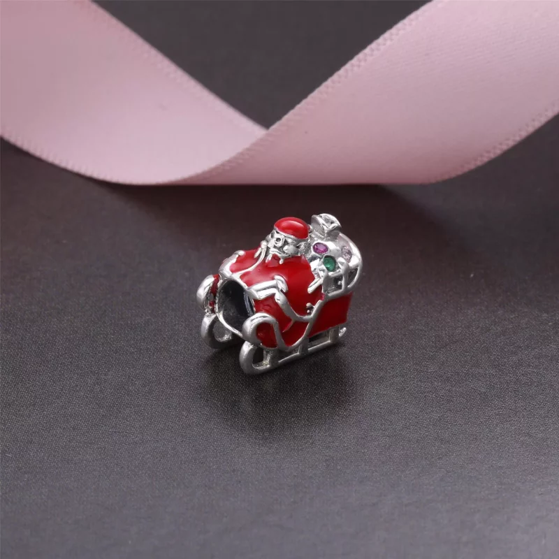 (imagen para) Charm en plata de ley Pap&aacute; Noel y trineos PANDORA - Ver 2