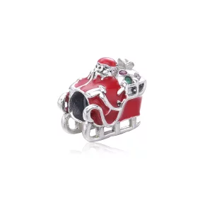 Charm en plata de ley Papá Noel y trineos PANDORA (imagen para) Charm en plata de ley Papá Noel y trineos PANDORA