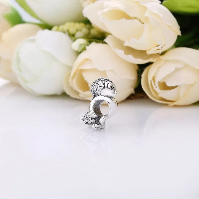 (imagen para) Charm en plata de ley P&aacute;jaro de Blancanieves - PANDORA - Ver 3