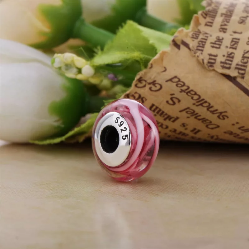 (imagen para) Charm en plata de ley Rosa fascinante PANDORA - Ver 2