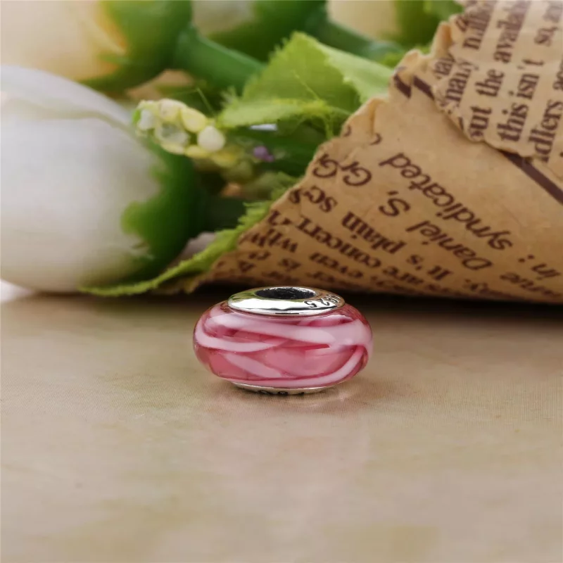 (imagen para) Charm en plata de ley Rosa fascinante PANDORA - Ver 3