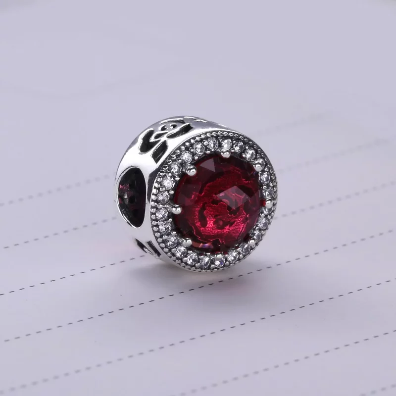 (imagen para) Charm en plata de ley Rosa Radiante de Bella - PANDORA - Ver 3