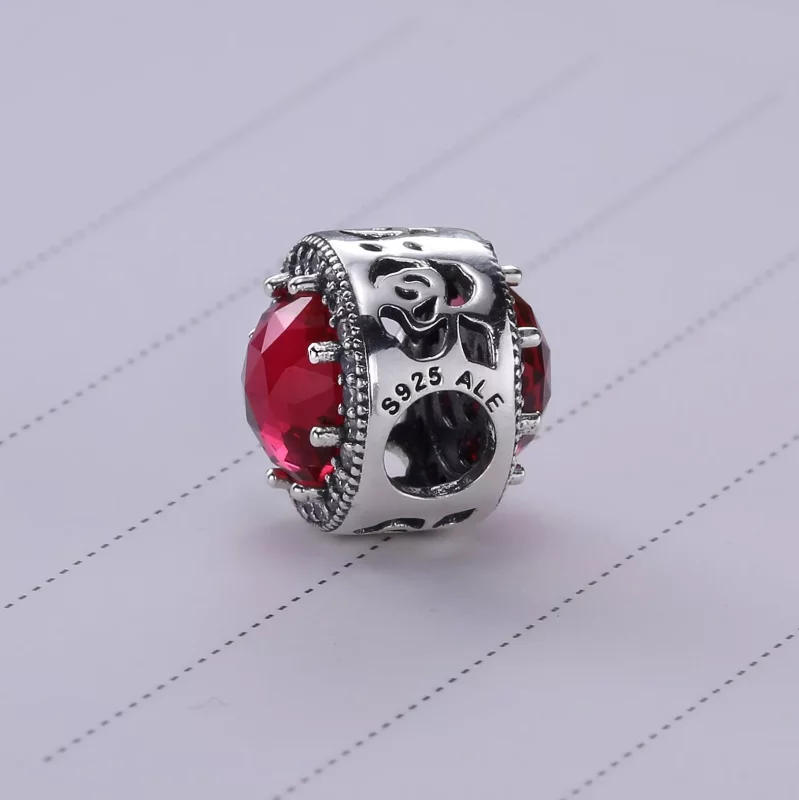 (imagen para) Charm en plata de ley Rosa Radiante de Bella - PANDORA - Ver 4