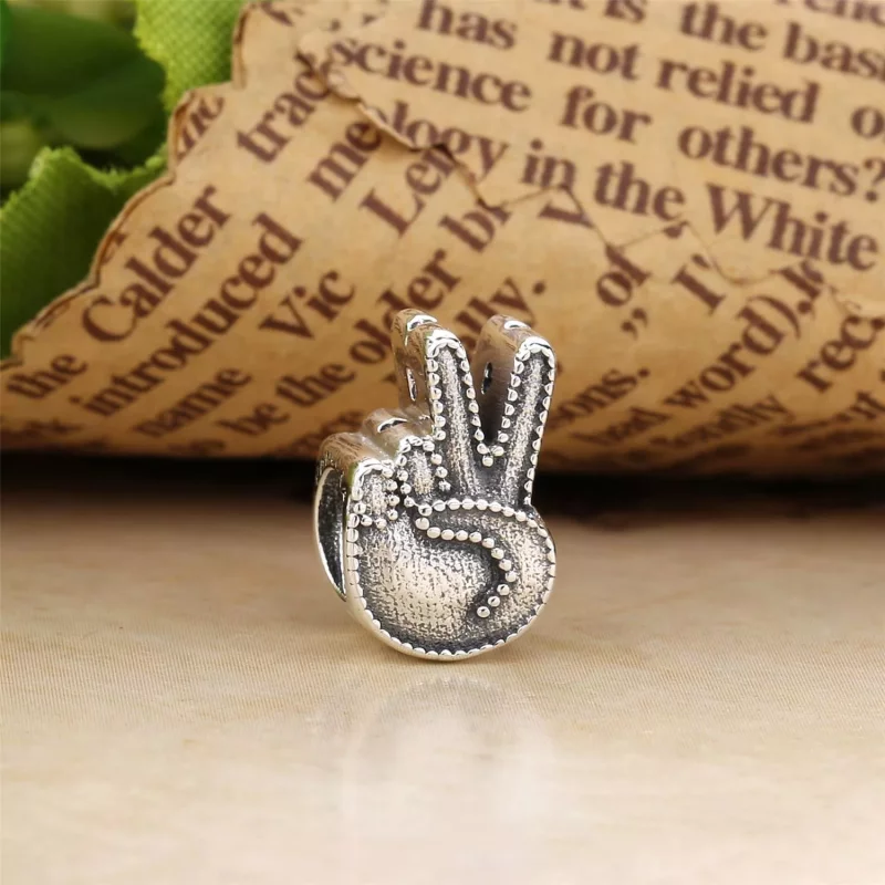 (imagen para) Charm en plata de ley S&iacute;mbolo de la Paz - PANDORA - Ver 2