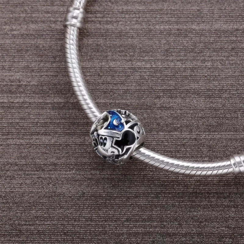(imagen para) Charm en plata de ley Sorcerer Mickey Fantasia 75 Aniversario PANDORA - Ver 4