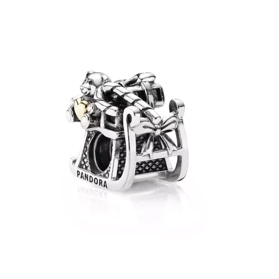 (imagen para) Charm en plata de ley Trineo de navidad PANDORA