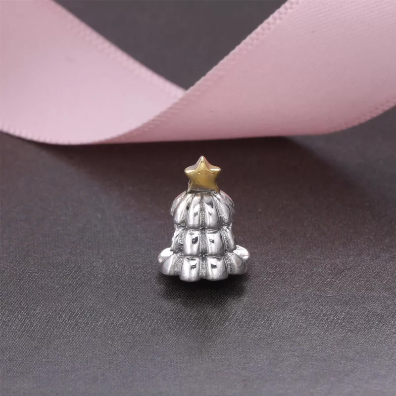 (imagen para) Charm en plata de ley y oro &aacute;rbol de Navidad PANDORA - Ver 2