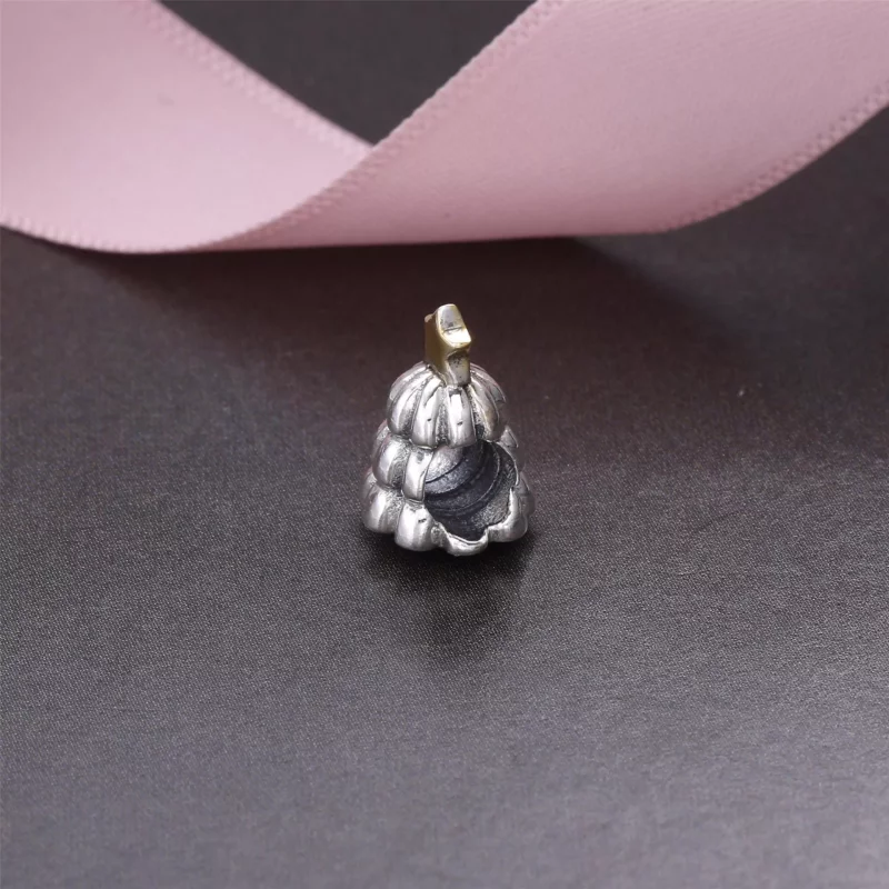 (imagen para) Charm en plata de ley y oro &aacute;rbol de Navidad PANDORA - Ver 3