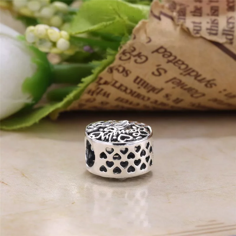 (imagen para) Charm en plata de ley y oro Tributo a la Familia - PANDORA - Ver 3