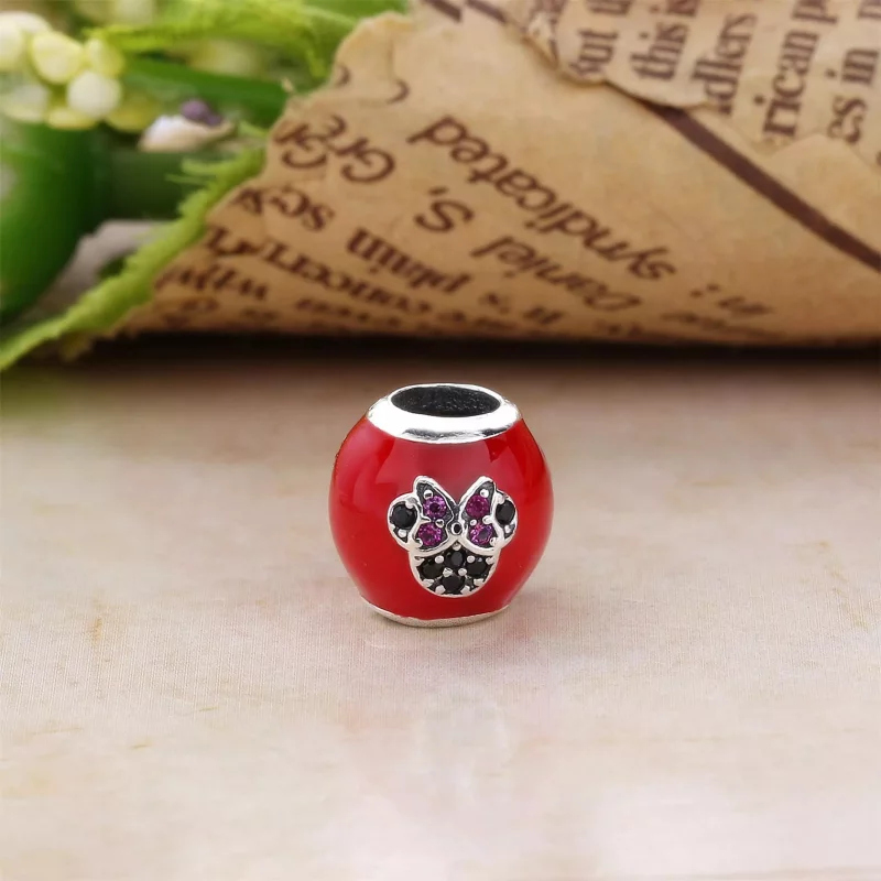 (imagen para) Charm en plata de ley Yo &hearts; minnie mouse PANDORA - Ver 2