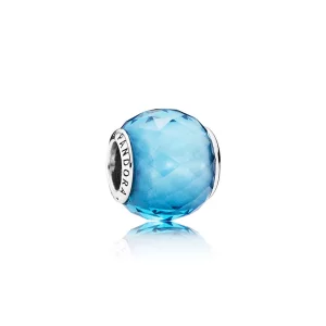 (imagen para) Charm Facetado azul cielo - PANDORA