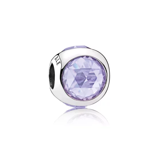 (imagen para) Charm Gota Radiante Lavanda - PANDORA