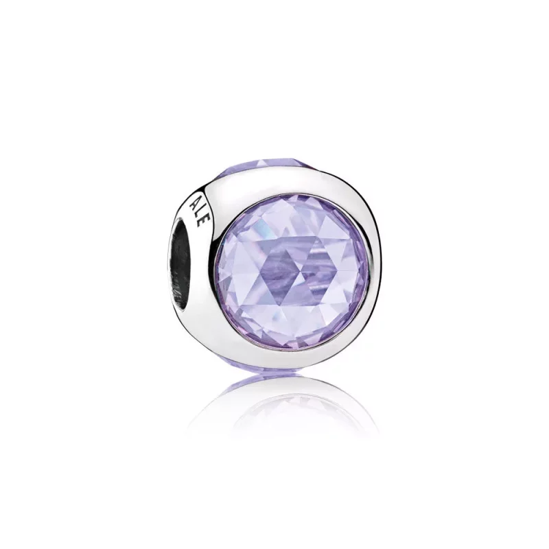 (imagen para) Charm Gota Radiante Lavanda - PANDORA