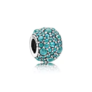 (imagen para) Charm gotas brillantes verde-azulado - PANDORA