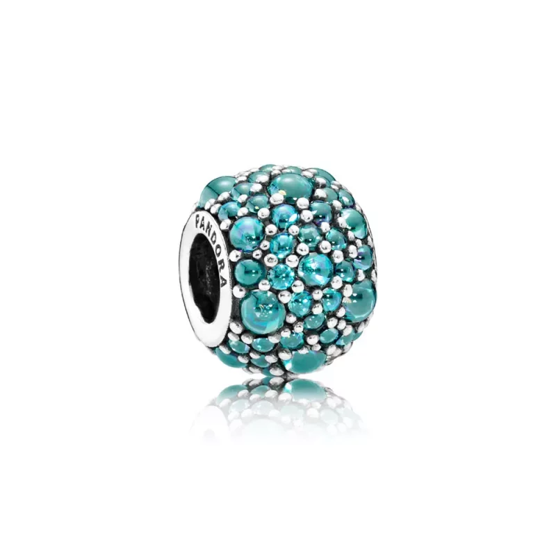 (imagen para) Charm gotas brillantes verde-azulado - PANDORA