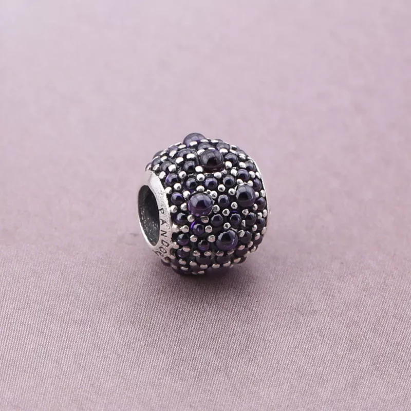 (imagen para) Charm Gotas Moradas Brillantes 791755CFP Charms PANDORA - Ver 2