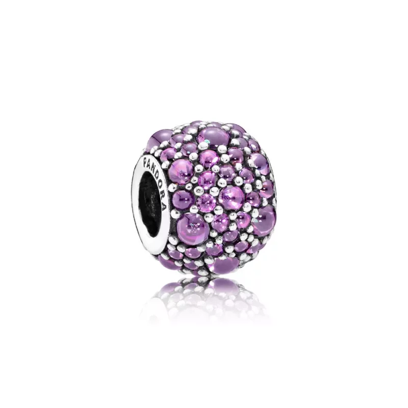 (imagen para) Charm Gotas Moradas Brillantes 791755CFP Charms PANDORA
