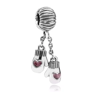 (imagen para) Charm Guantes de lana Rosa - PANDORA