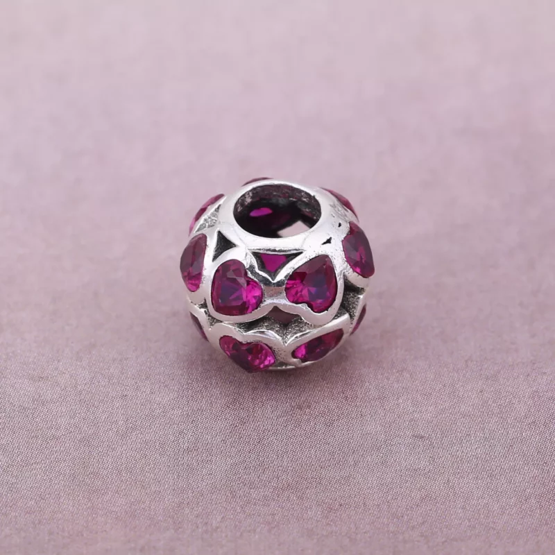 (imagen para) Charm Lazos de Amor en rosa - PANDORA - Ver 2