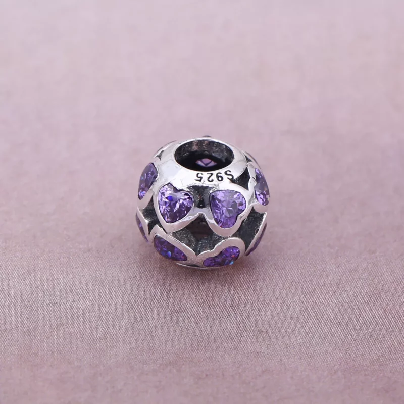 (imagen para) Charm Lazos de Amor en rosa - PANDORA - Ver 3