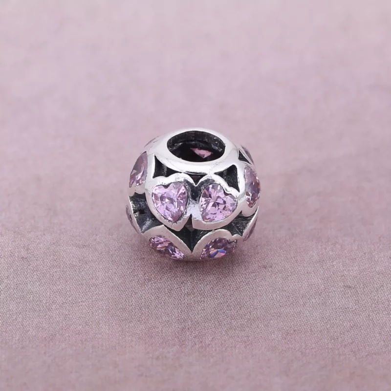(imagen para) Charm Lazos de Amor en rosa - PANDORA - Ver 4