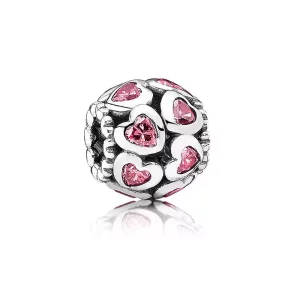 Charm Lazos de Amor en rosa - PANDORA (imagen para) Charm Lazos de Amor en rosa - PANDORA