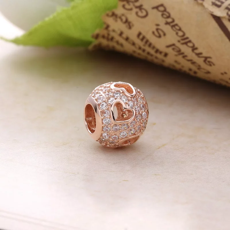 (imagen para) Charm Multi Corazones PANDORA Rose - Ver 2