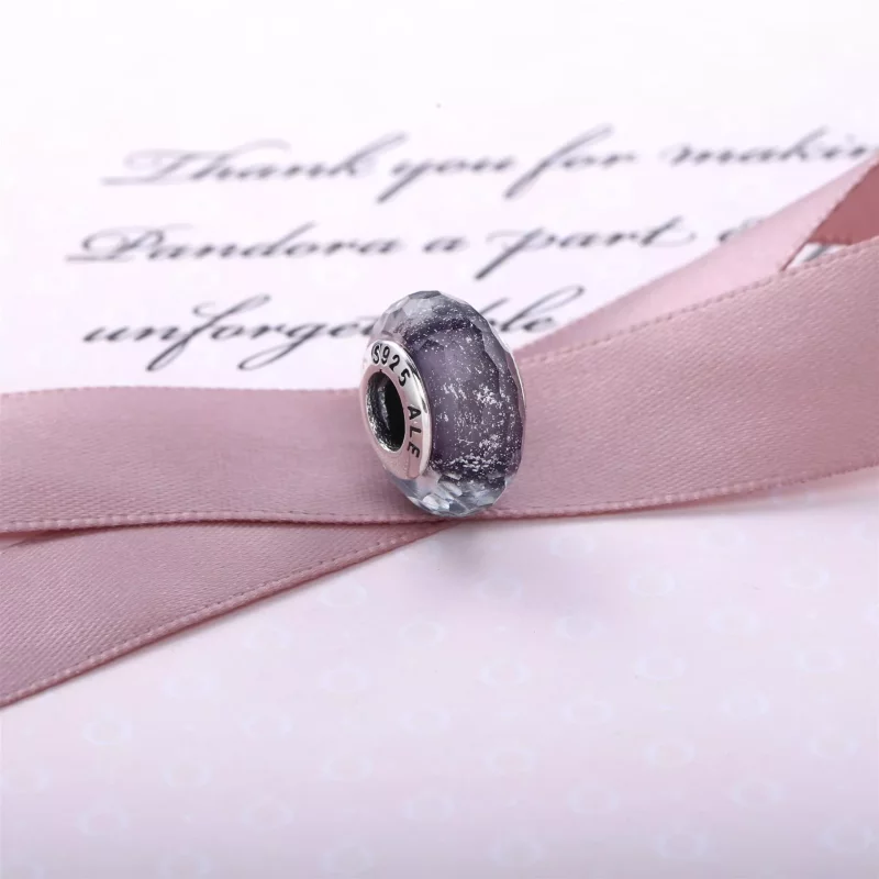 (imagen para) Charm Murano Morado Brillante - PANDORA - Ver 2