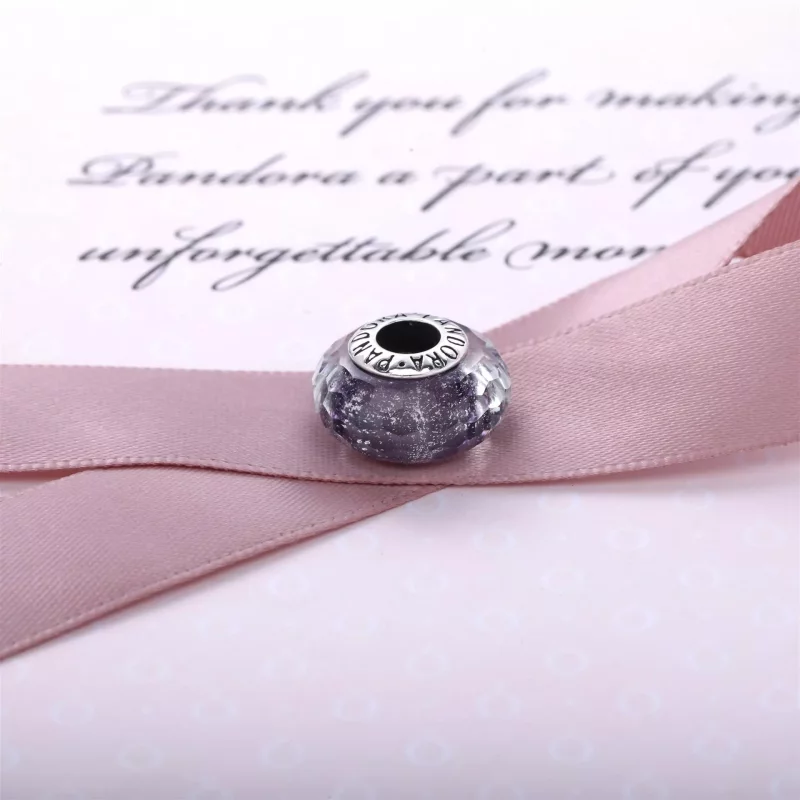(imagen para) Charm Murano Morado Brillante - PANDORA - Ver 3