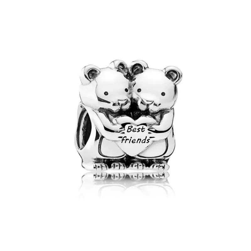 (imagen para) Charm en plata de ley Mejores Amigos - PANDORA