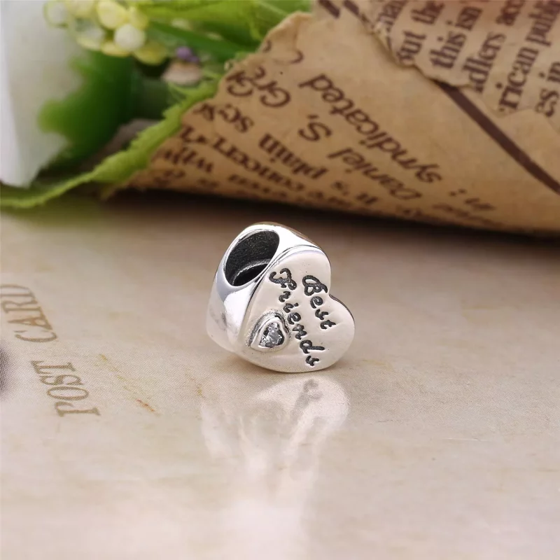 (imagen para) Charm Coraz&oacute;n de Amistad - PANDORA - Ver 3