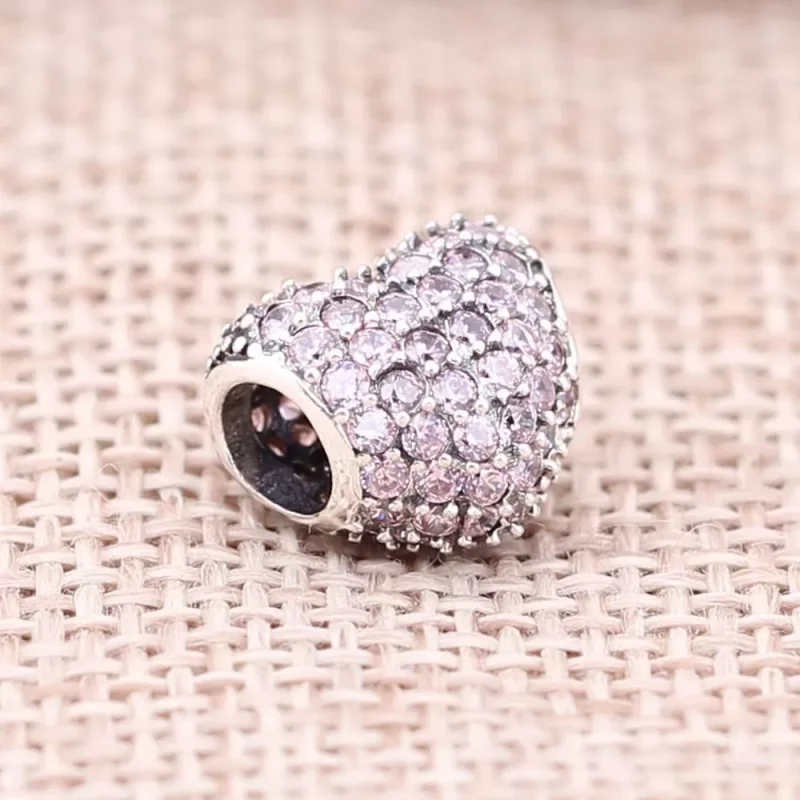 (imagen para) Charm Pav&eacute; corazones rosas - PANDORA - Ver 2